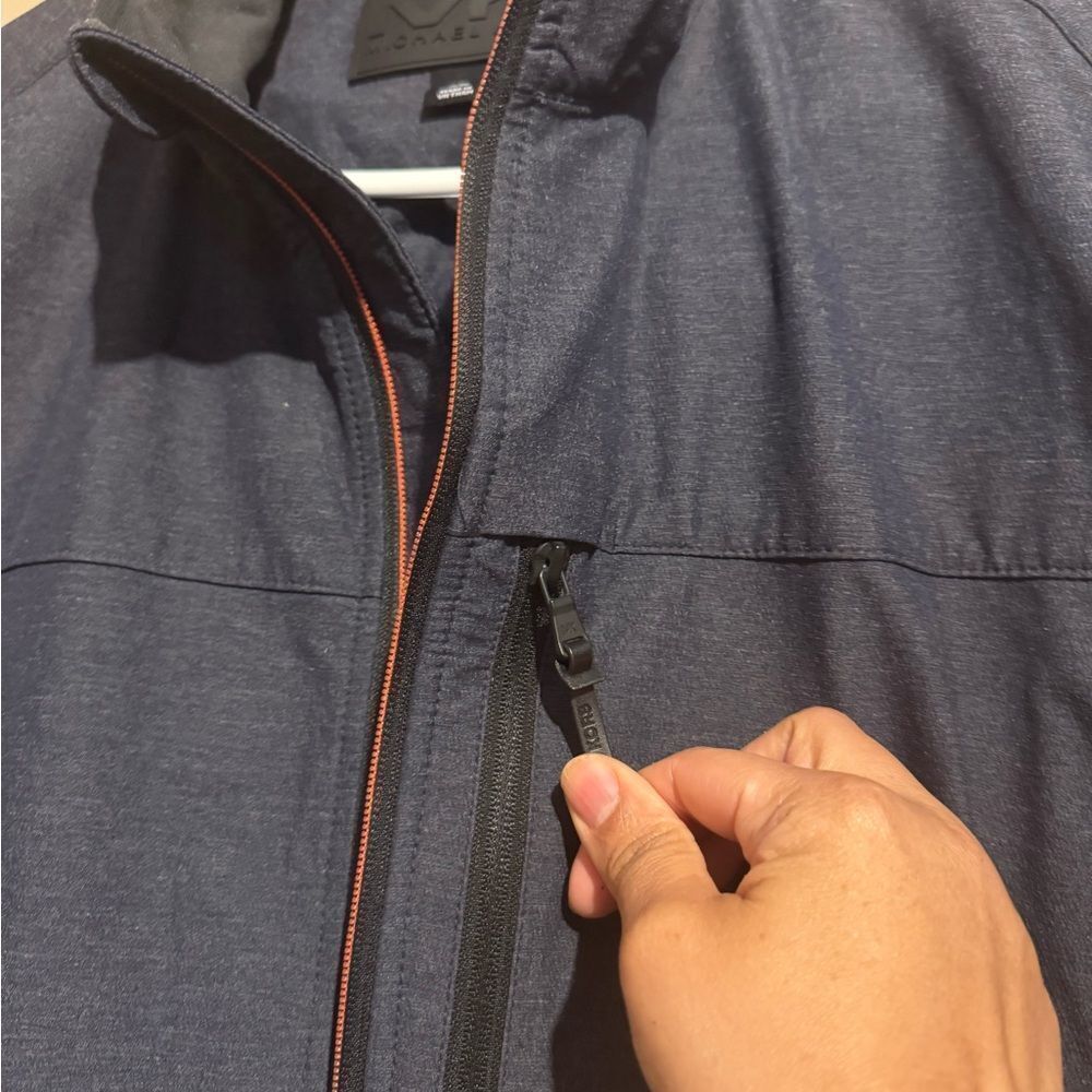 MICHAEL KORS MEN XL Grayish BLUE Zipper up windbreaker top Gorpcore Outdoors - Picture 4 of 13